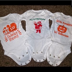 Baby holiday onesies